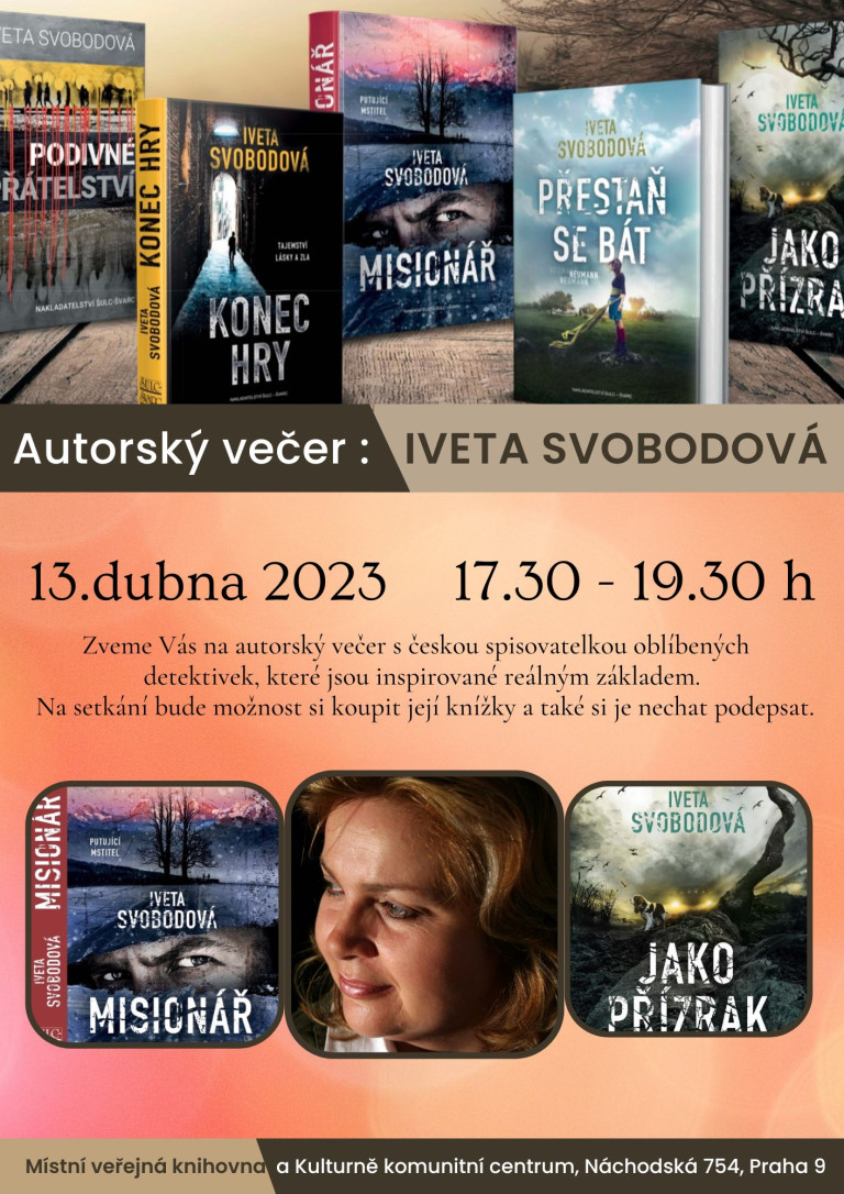 Autorský večer Iveta Svobodová